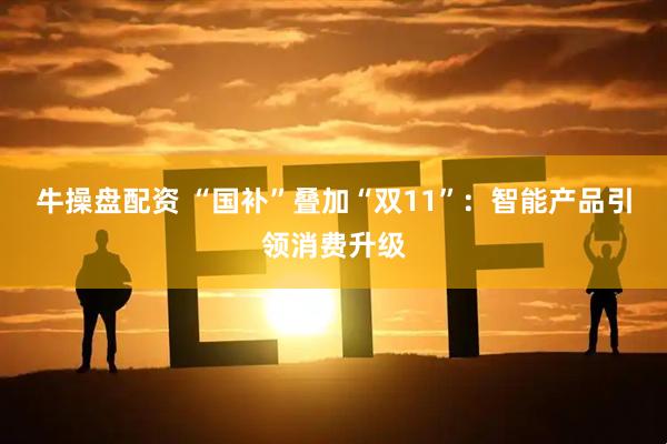 牛操盘配资 “国补”叠加“双11”：智能产品引领消费升级