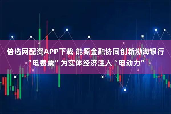 倍选网配资APP下载 能源金融协同创新渤海银行“电费票”为实体经济注入“电动力”